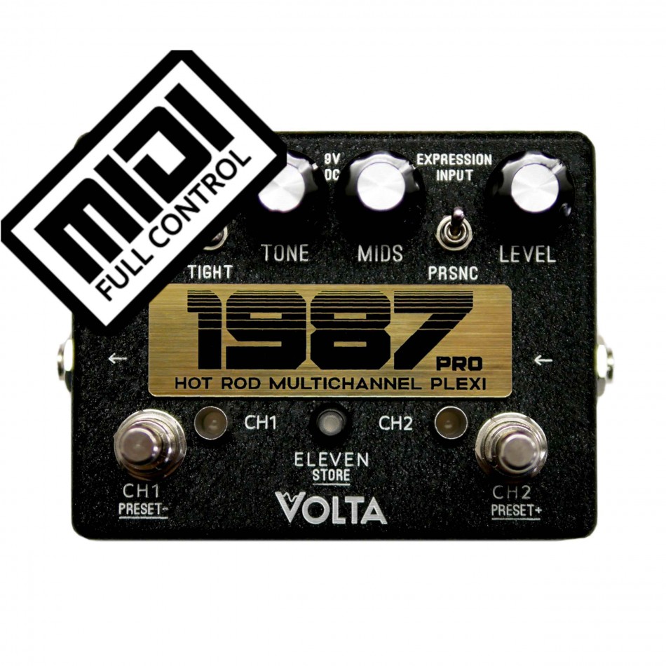 1987 PRO MIDI Plexi Overdrive Distortion HandMade Guitar Pedals VOLTA